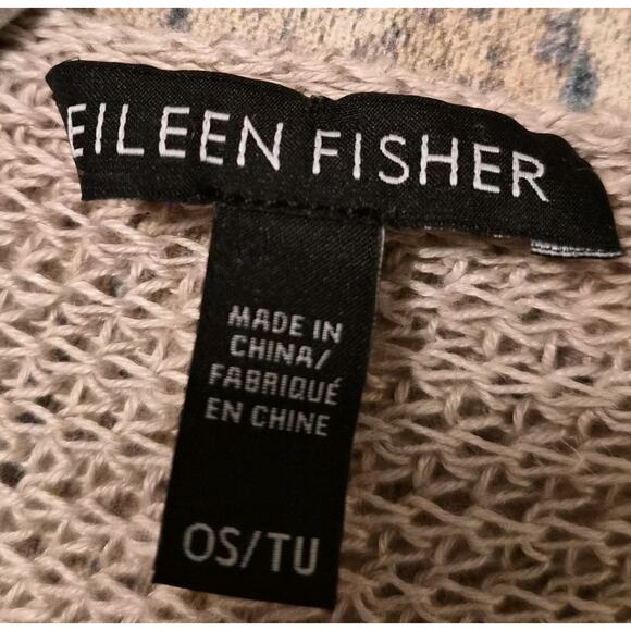 Eileen Fisher Asymmetrical Mesh Poncho One SizePhotos. READ - Picture 3 of 6